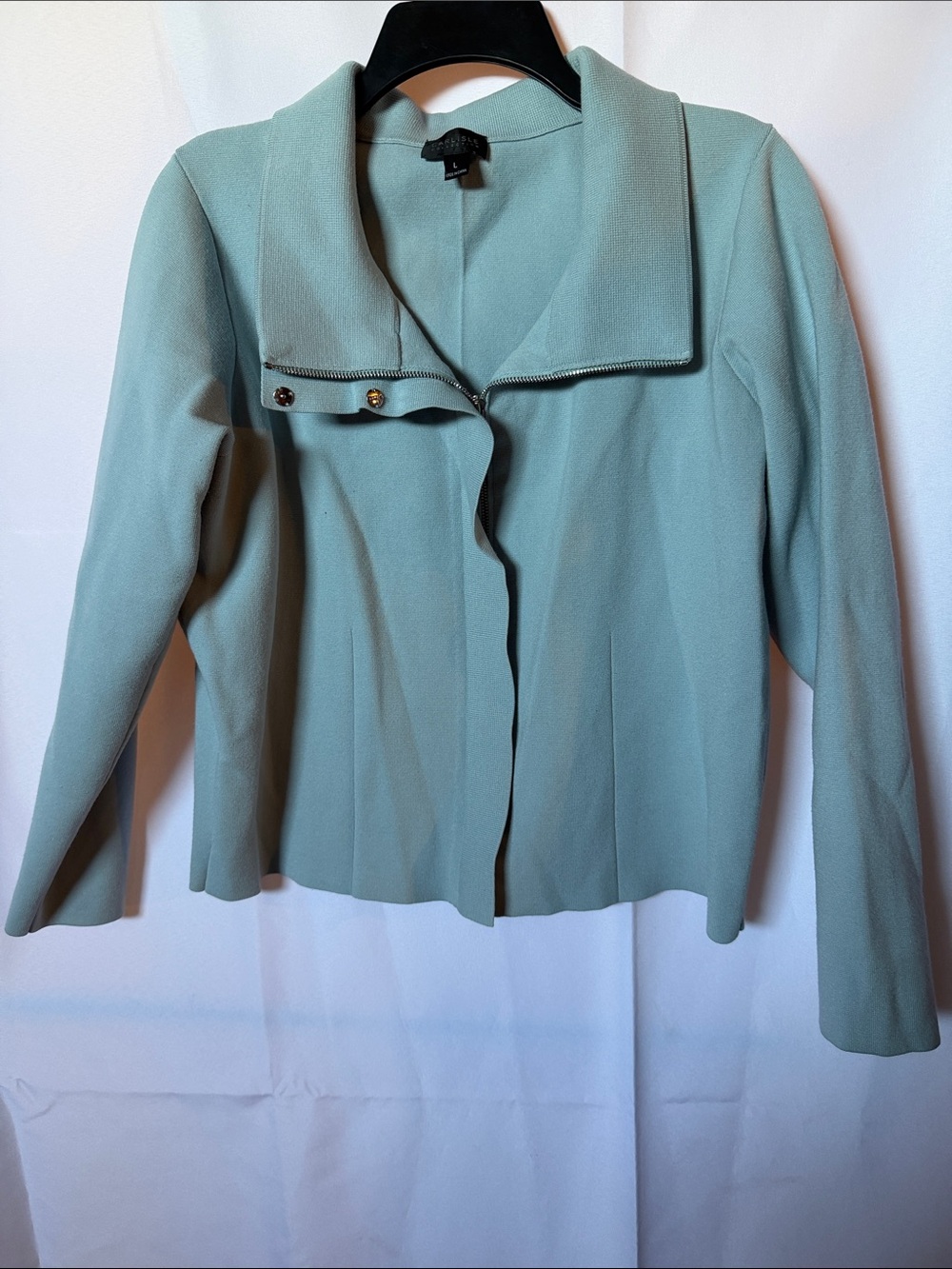 Carlisle Blazer with Asymmetric Snap Collar